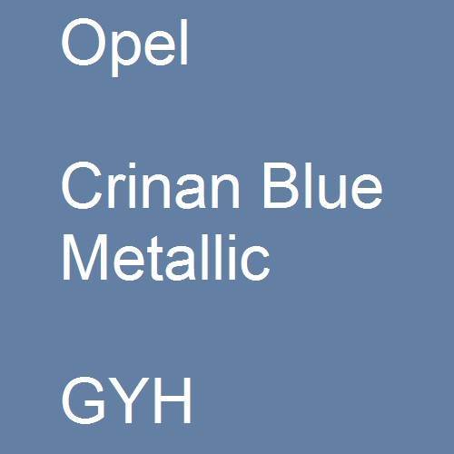 Opel, Crinan Blue Metallic, GYH.